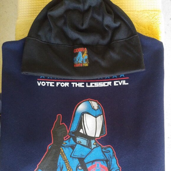 Cobra Commander "Vote for the Lessor Evil" Varsity Jacket - Picture 3 of 5